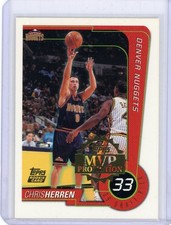 1999-2000 Topps MVP Promotion Rookie Chris Herren