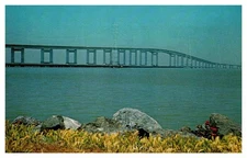 Postcard BRIDGE SCENE San Miguel New Mexico NM o/19 AP1314