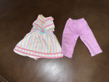 American Girl Welliewisher Doll Ribbons Stripes Outfit With Top And Pants