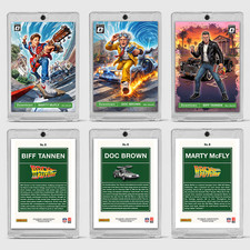 Back To The Future Custom Trading Card Set of 3 Downtown Limited Edition