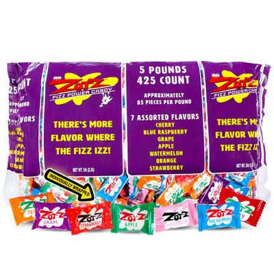 Fizzy Sour Candy Bulk - Retro Italian Hard Candy Individually Wrapped - Classic