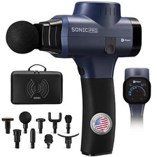 Handheld Massage   Deep Tissue Percussion Massager with 10 Speeds  9 Heads  ...