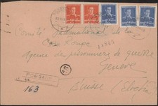 Romania, 1943..Reg Cover 508 (2), 511 (3), Pogoanele - Geneva