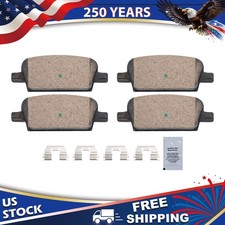 Rear Ceramic Brake Pads for 2016-2022Chevrolet Malibu with Manual ParkingBrake