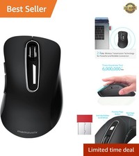 2.4G Wireless Mouse, 1400 DPI Computer Mouse with USB Receiver, Portable Wire...