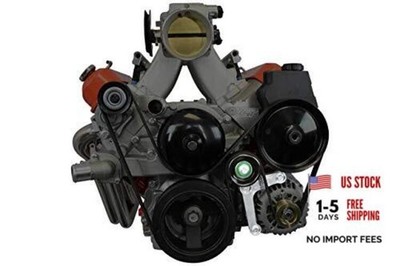 LS Alternator Bracket - Complete w/Idler Pulley - Factory Low Mount Compatible