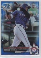 2017 Bowman Chrome Prospects Blue Refractor 70th Anniversary Ronald Guzman 0l1