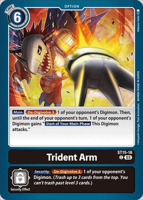 Trident Arm ST15-16 C Starter Deck 15: Dragon of Courage Digimon TCG