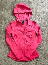 Spyder Active Coral Zippered Hooded Jacket; XS