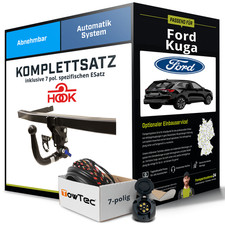 Für FORD Kuga III Typ DFK Anhängerkupplung abnehmbar +eSatz 7pol 19- Set NEU