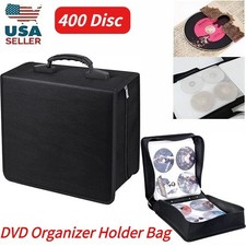 400 Disc CD DVD Organizer Holder Storage Case Bag Wallet Album Media Video US  