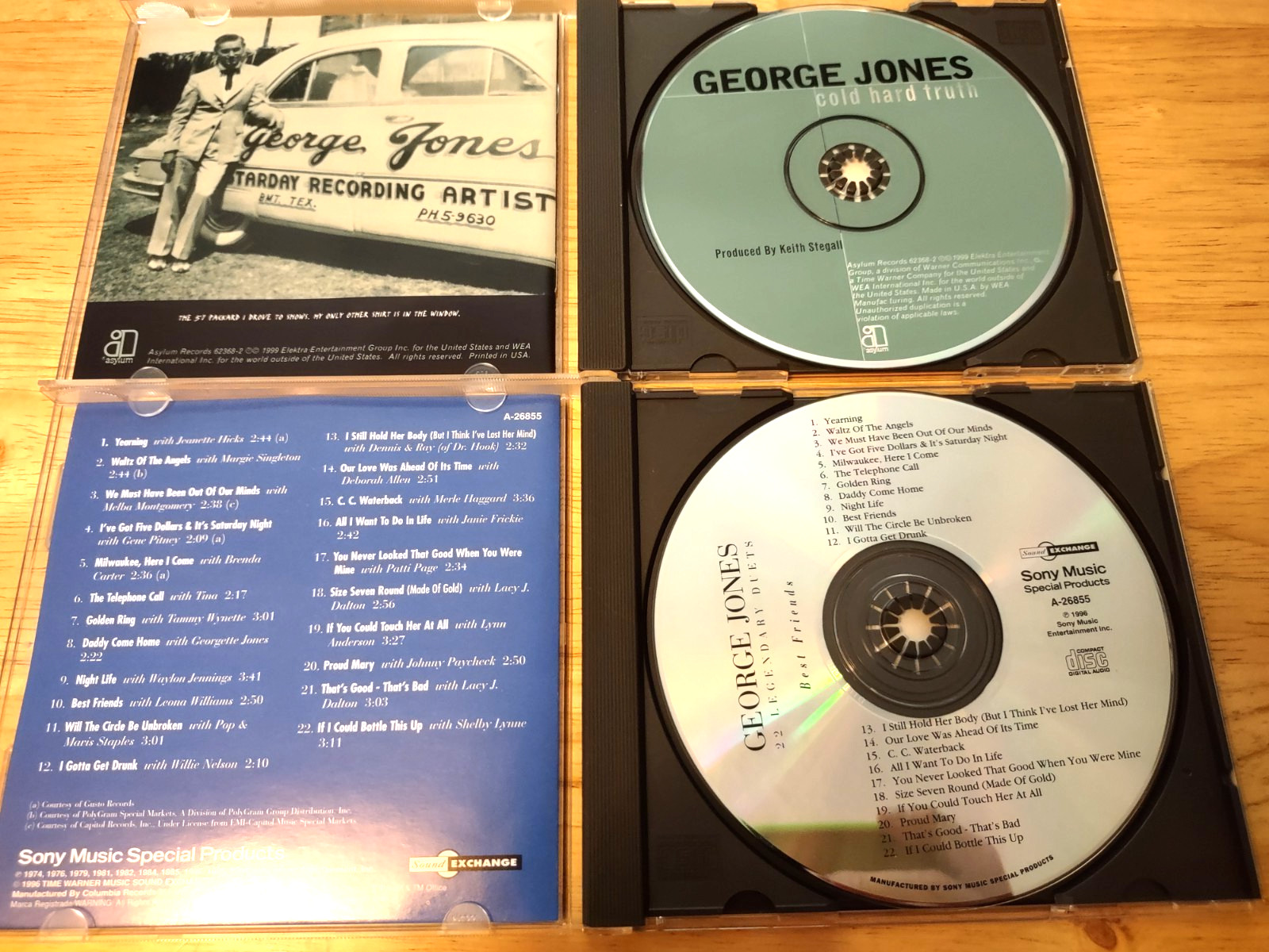 George Jones 6 CD Lot: See Photos & Description For Title Listing