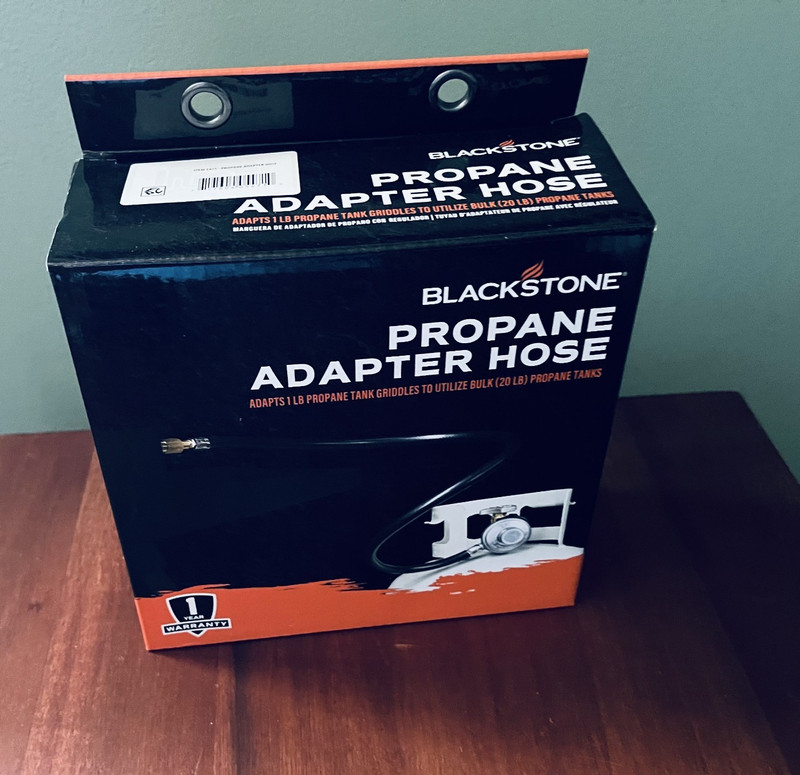 Blackstone 3ft Rubber Propane Adapter Hose with Regulator for 20 lb Tank