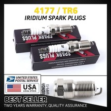 2Pcs High Power Iridium Spark Plugs For NGK 4177 TR6 For 1999-2003 Ford F-150