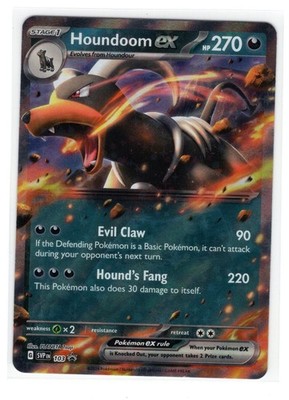 Pokemon Scarlet & Violet Black Star Promo - Houndoom ex SVP 103