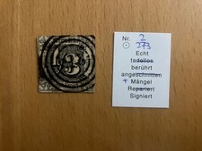 AR757) Thurn und Taxis T & T Nr. 2 gestempelt geprüft Sem BPP Michel 160 Euro