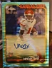 2024 Topps Chrome #RA-XWO Xavier Worthy Rookie Autograph Aqua Sonar 175/199