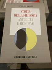 Storia della filosofia ~ antichità e medioevo -  Enrico Berti - laterza 1991