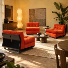Poltrone Vintage 'Amanta' Design Mario Bellini per C&B Italia Anni 60 Originali
