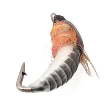 Lure Insect Bait Lure Nymph Worm 8#/10#/12#/14# Bait Black+White Hot Sale