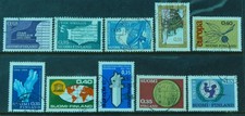 Finland 1965/66 10 stamps SG 707/711, 715/720 Used cat £6.90