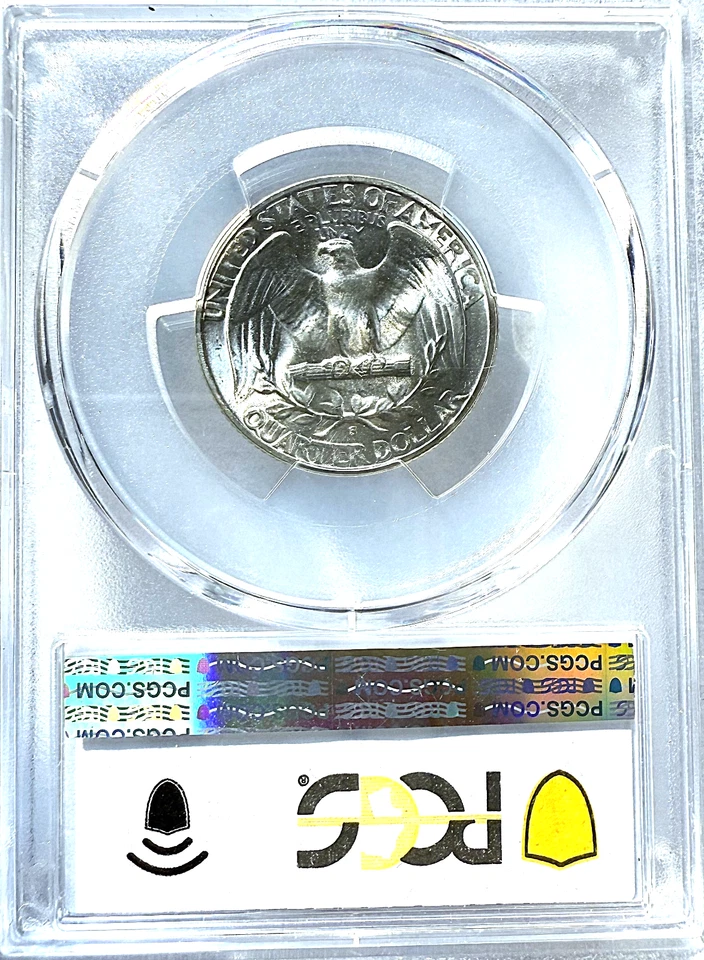 1944-S WASHINGTON Silver Quarter PCGS MS66 / HARD TO FIND / PROOF LIKE - Image 2 of 4