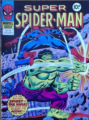Super Spider-Man Comic Weekly # 299 Marvel UK comics, November 1st 1978 , Fine