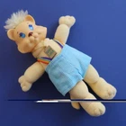 Vtg 1980s Cabbage Patch Kids Koosas Mini Plush Doll Cat Accessory Good Luck