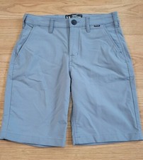 Hurley Shorts Boys 12 Gray Chino Nike Dri Fit Stretch Performance Golf