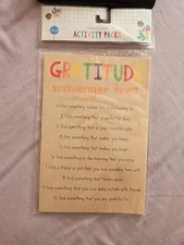 Classroom Activity Pack Gratitude Scavenger Hunt I Am Thankful 30 ct 