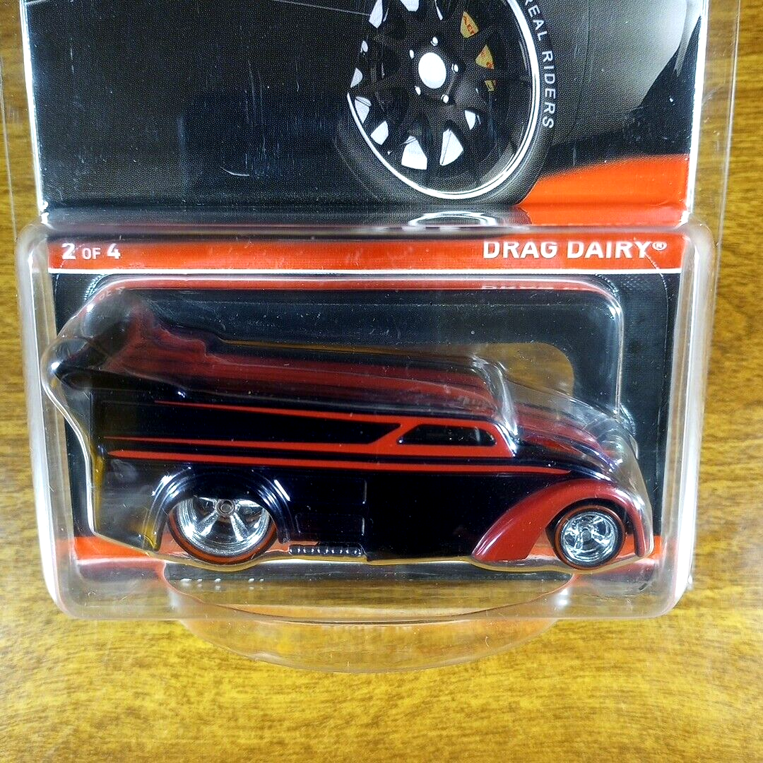 Hot Wheels RLC Real Riders Drag Dairy 5606/6000 Black Red Redline