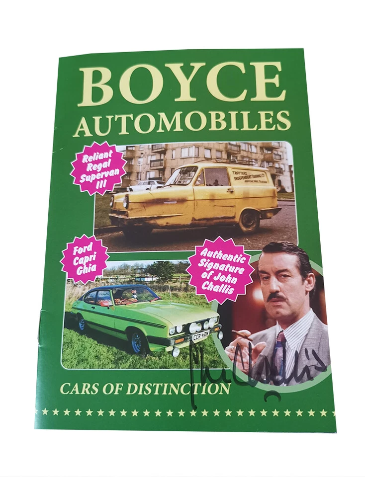 Only Fools and Horses Boyce Autos Corgi Capri & Trotter Van + SIGNED Booklet  - Image 4 of 4