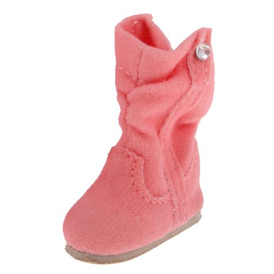 Stilvolle Exquisite Lovely Flat Heel Pink Doll Boots Schuhe Fit für 12'' Blythe