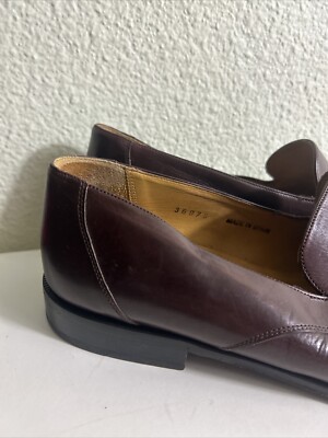 Size 10 Mezlan Tassel Brown Loafer Mezlan Mens Size 10 M Brown Leather Tassel Loafer Slip On  main image 3