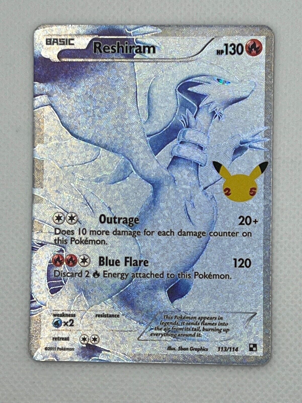 Reshiram - 002/025 - Holo Rare - Pokemon Singles » Celebrations (25th  Anniversary Set) - Collector's Cache