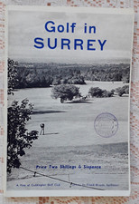 GOLF IN SURREY BY ROBERT BROWNING GOLFCOURSES 4TH EDITION