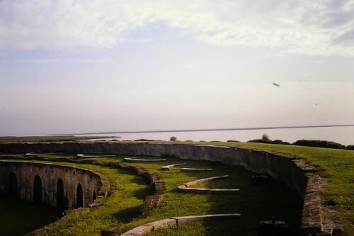 Fort At New Orleans Original 1970 35mm Farbdia Strandverstärkung