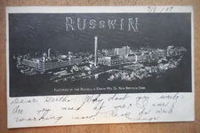 Russwin Russell & Erwin Factories New Britain CT Advertising Postcard 1907