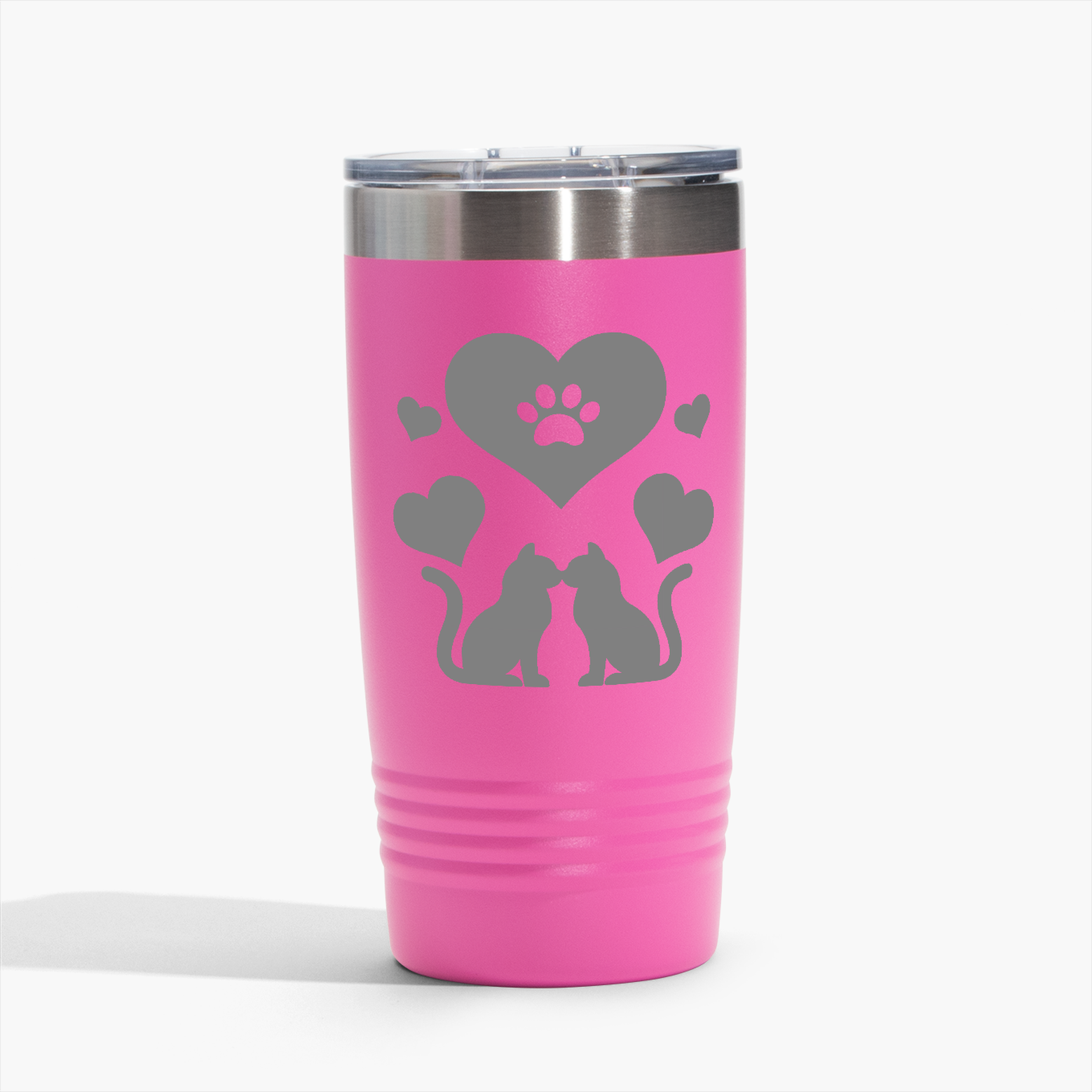 Love Cats - Pink 20oz Tumbler - Perfect for Gifts! Free Shipping!