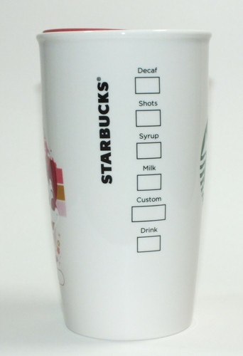 Disney Starbucks Keramik Tumbler Disneyland 2021 Park Icons Mickey Mouse roter Deckel - Bild 9 von 12