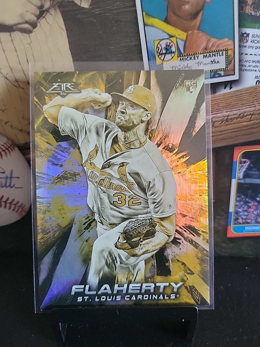 2018 Topps Fire Jack Flaherty Gold Minted #175 🔥