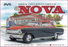 Moebius 1964 Chevrolet Chevy II Nova Resto Mod 1:25 scale model car kit 2321