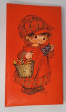 Vintage Hallmark Cards Photo Album 1972 Orange Young Girl 10" x 5.5"