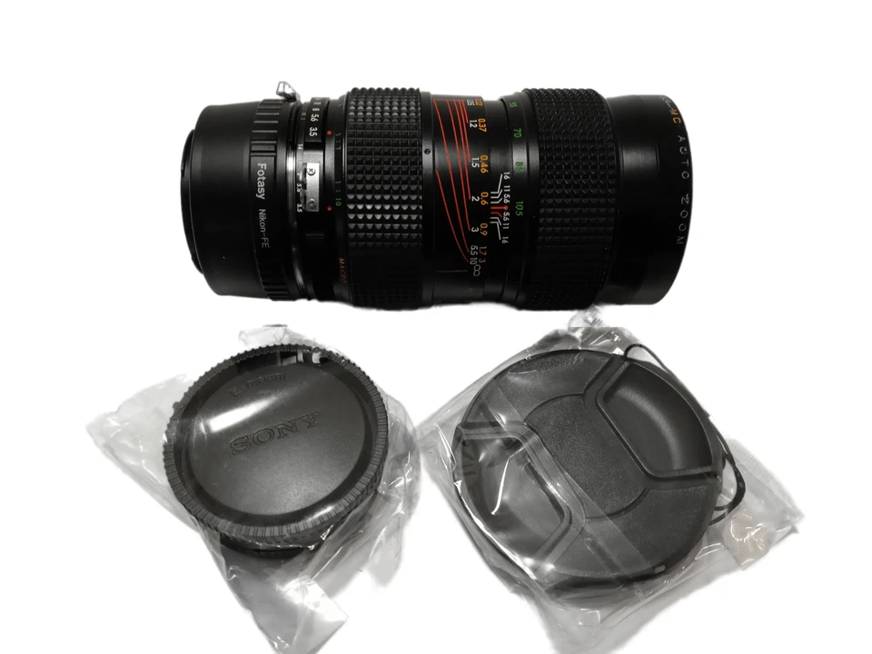 Lente zoom macro estándar gran angular Sony E-mount adaptada ZYKKOR 35-105 mm F/3,5 Foto 3 de 4