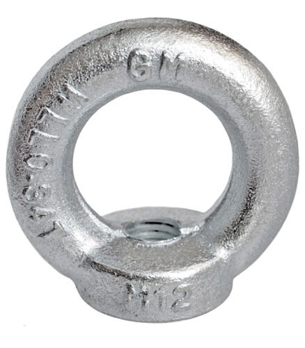 2 Ringmutter Ringschrauben Ösenmutter Ringbolzen von M6 bis M16 Zurröse Kranöse - Bild 47 von 58