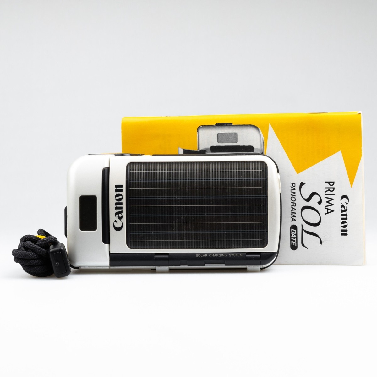 SERVICED MINT Canon Prima Sol +NEW Battery Solar Camera Sure Shot