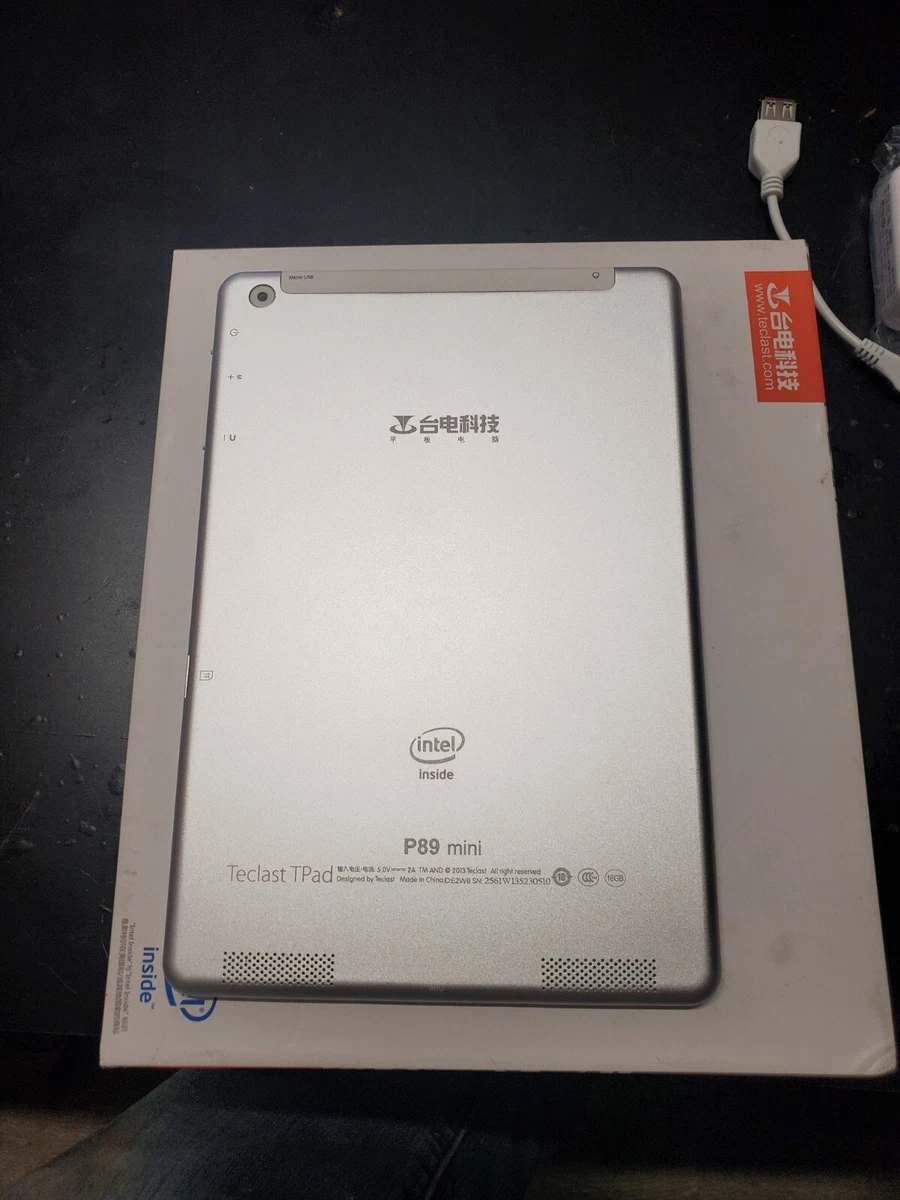 Chinese teclast tpad p89 mini silver tablet