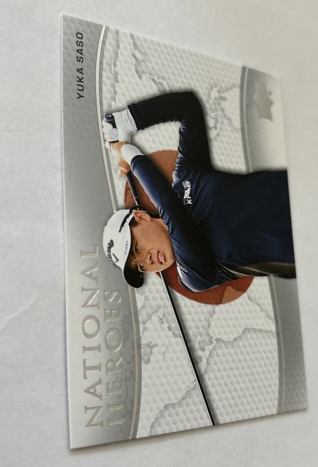 2024 Upper Deck Yuka Saso National Heroes Gold Golf Card #NH-16 Ranked #10 LPGA - Image 2 of 4