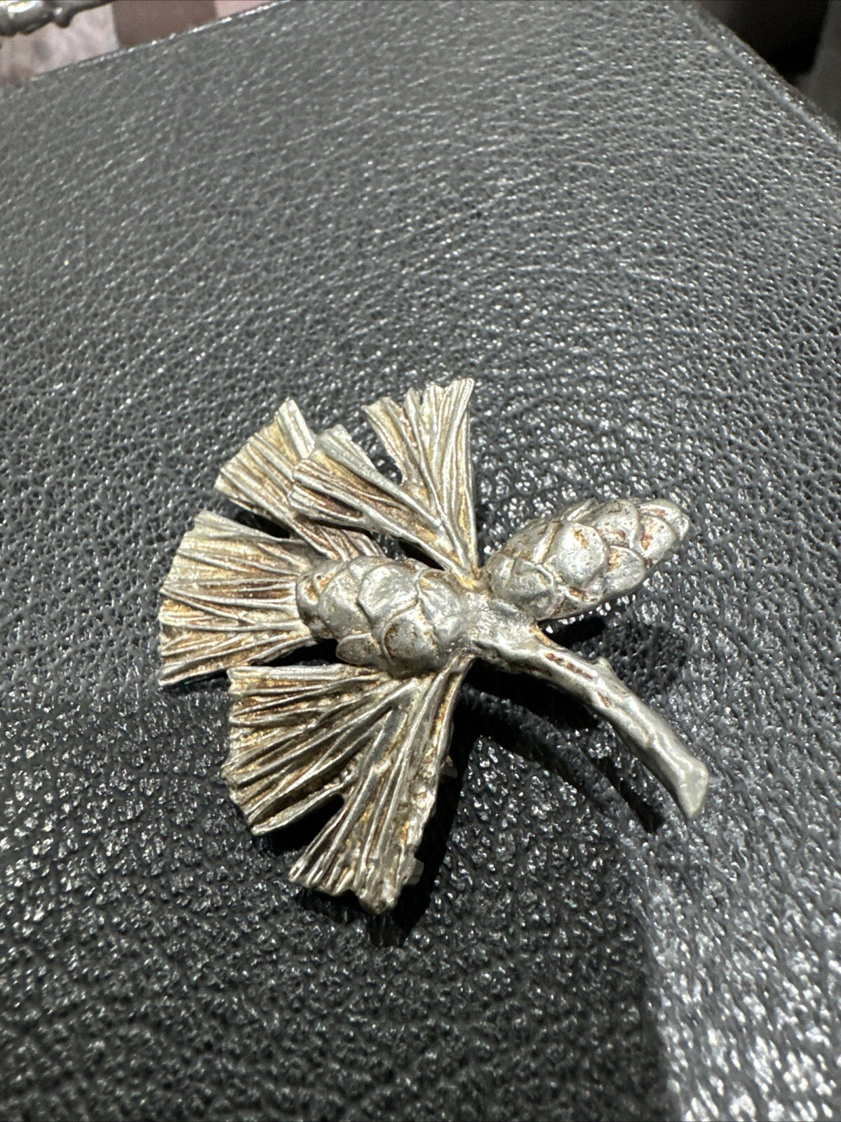 Vtg Pinecone Brooch - image 3