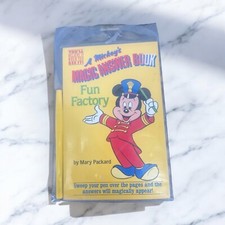 Vintage Mickey Mouse Magic Answer Book Fun Factory w/ Pen 1983 Disney HTF